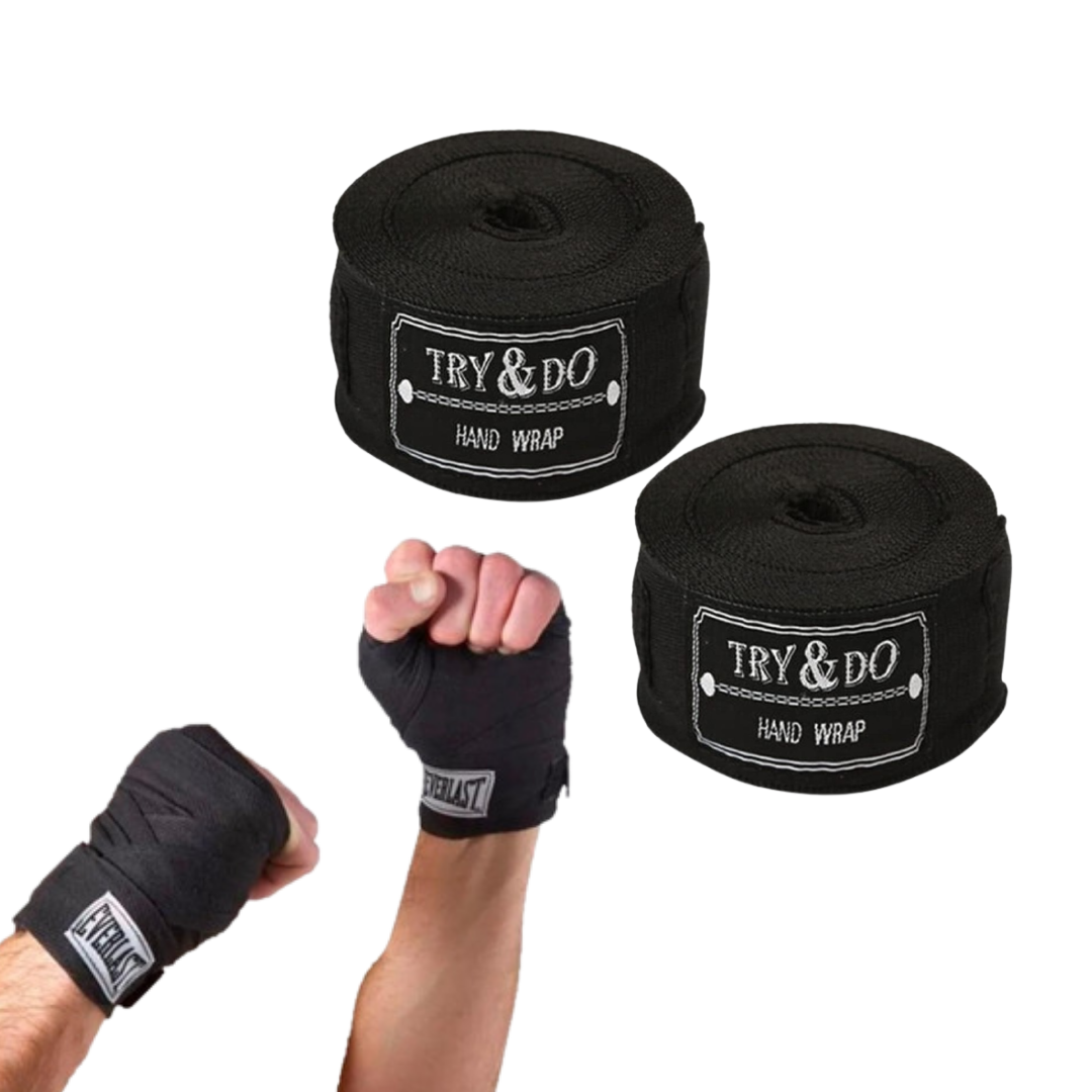 Vendas de boxeo para hombres y mujeres, vendas de 200 pulgadas para guantes  de boxeo, soporte de muñeca para boxeo Kickboxing Muay Thai MMA Negro  DYNWAVEMX vendas de boxeo